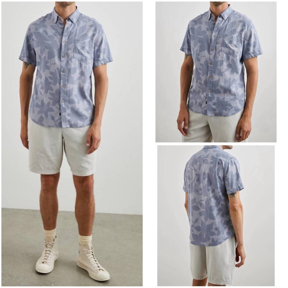 NWT Rails Carson Button Down Shirt in Garden Sands Orchid Size XL